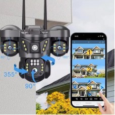 Вулична Wi-Fi камера відеоспостереження 12MP V380 з нічним видінням