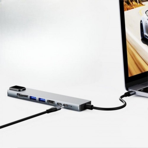 Универсальный USB-C хаб 8 в 1, USB 3.0 Универсальный USB-C хаб 8 в 1, USB 3.0