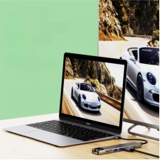 USB-C хаб 8 в 1 з HDMI 4K, Ethernet та зарядкою 87Вт