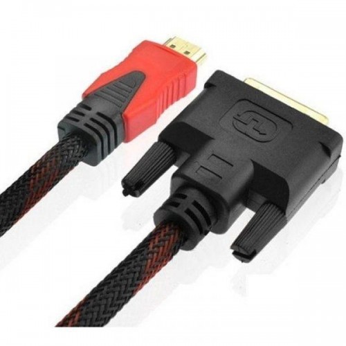 Мультимедійний кабель HDMI-DVI (1,5м), у тканинній обмотці