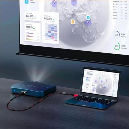 Мультимедійний кабель HDMI-DVI (1,5м), у тканинній обмотці