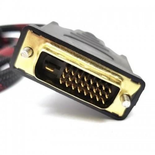 Мультимедійний кабель HDMI-DVI (1,5м), у тканинній обмотці
