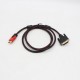 Мультимедійний кабель HDMI-DVI (1,5м), у тканинній обмотці