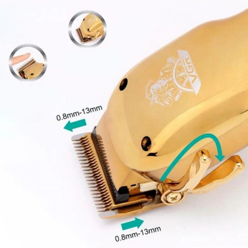 Акумуляторна машинка для стрижки волосся + 4 насадки, VGR V-678