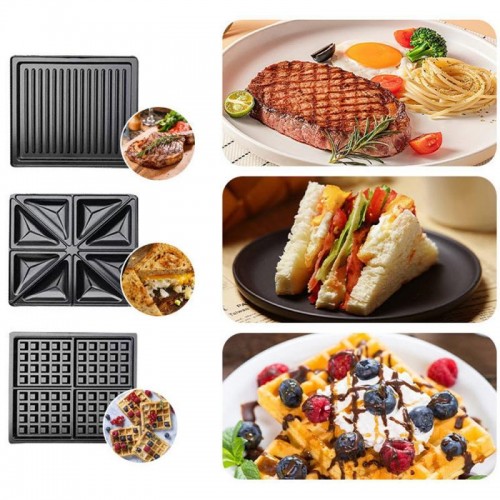 Электрическая сэндвичница 3в1, 1400 Вт, SK-BBQ-852