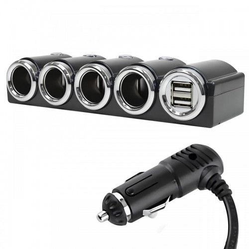 Автомобільний розгалужувач прикурювача 120Вт, 2хUSB, CTC-612