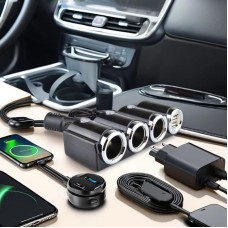 Автомобільний розгалужувач прикурювача CTC-611 2хUSB 120W