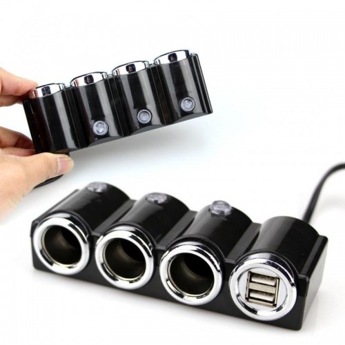 Автомобільний зарядний пристрій прикурювач 2хUSB, 120W, CTC-611 Автомобільний зарядний пристрій прикурювач 2хUSB, 120W, CTC-611