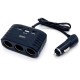 Автомобильный разветвитель прикуривателя (USB + 2хType-C) 120W, CTC-604