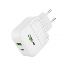 Сетевое зарядное устройство 20W, USB+Type-C