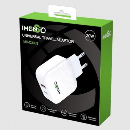 Сетевое зарядное устройство 20W, USB+Type-C Сетевое зарядное устройство 20W, USB+Type-C