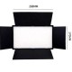 Прямоугольная LED лампа 960SMD, 3200-6500K, LED Pro U800