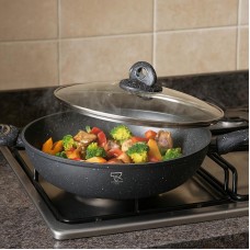 Сковорода 32 см з кришкою Top Kitchen TK00096 антипригарна