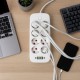 Мережевий фільтр 3м, 2500Вт (8 розеток, 3хUSB, 2хType-C)