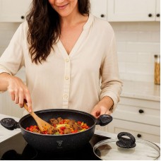 Сотейник-казан Top Kitchen TK00095 5л, 32см с крышкой