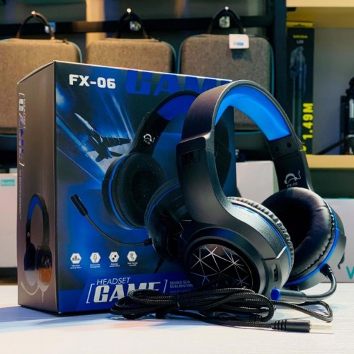 Навушники з гарнітурою, дротові, HEADSET GAME FX-06