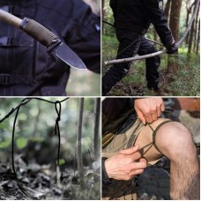 Браслет із паракорду для виживання з ножем