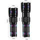Ручний ліхтар акумуляторний + 5 фільтрів, Zoom, 4х18650, PM60-TG