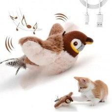 Интерактивная игрушка для кошек с USB птичка 23х18х12 см