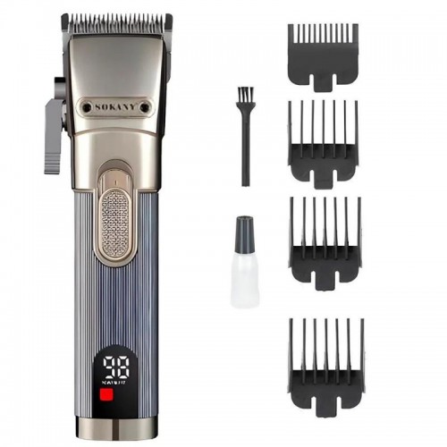 Аккумуляторная машинка для стрижки волос 4 насадки, USB, SK-16021