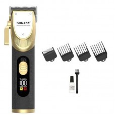 Аккумуляторный триммер для стрижки + 4 насадки, от USB, SK-LF-9983, Черный