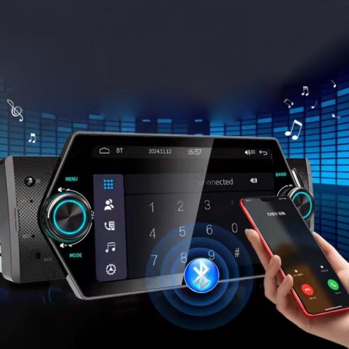 Автомагнитола с сенсорной панелью 5, Bluetooth + пульт, MP5-5055BT Автомагнитола с сенсорной панелью 5, Bluetooth + пульт, MP5-5055BT