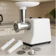 Електрична м'ясорубка + насадки, 2000Вт, Domotec R3391