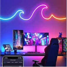 LED стрічка неонова RGB 10м з пультом та Bluetooth керуванням
