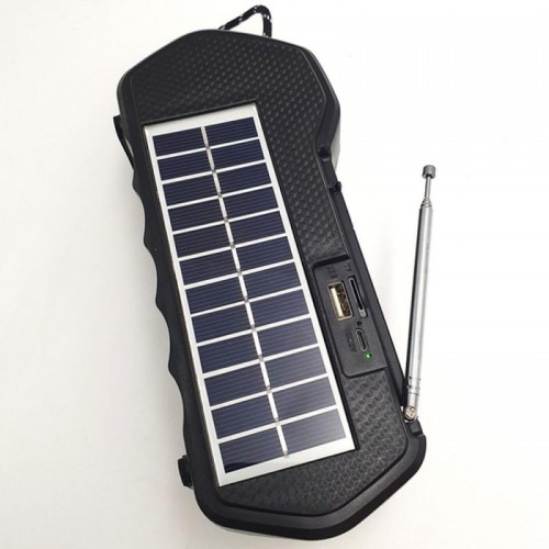 Портативна сонячна станція з повербанком 7 Вт, 1500 mAh, GD-LITE-11, Жовтий