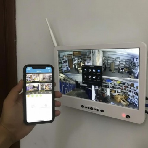Набір з 4 камер відеоспостереження, LCD13'', WiFi, DVR KIT Набір з 4 камер відеоспостереження, LCD13'', WiFi, DVR KIT