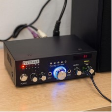 Підсилювач потужності звуку AMP 799 BT з MP3, FM і Bluetooth