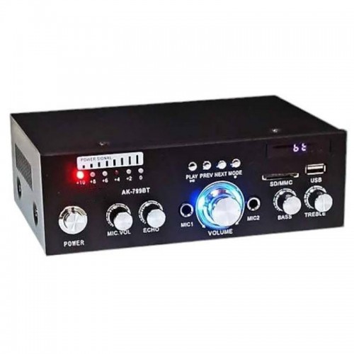 Підсилювач потужності звуку з MP3, FM та Bluetooth, AMP 799 BT Підсилювач потужності звуку з MP3, FM та Bluetooth, AMP 799 BT