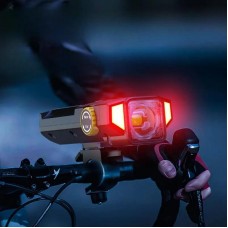 Велосипедный фонарь на солнечной батарее X17 водонепроницаемый 30 Вт с LED диодами