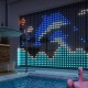 Смарт гірлянда штора від USB, 3x2м, 400 LED, з пультом, Різнокольорова