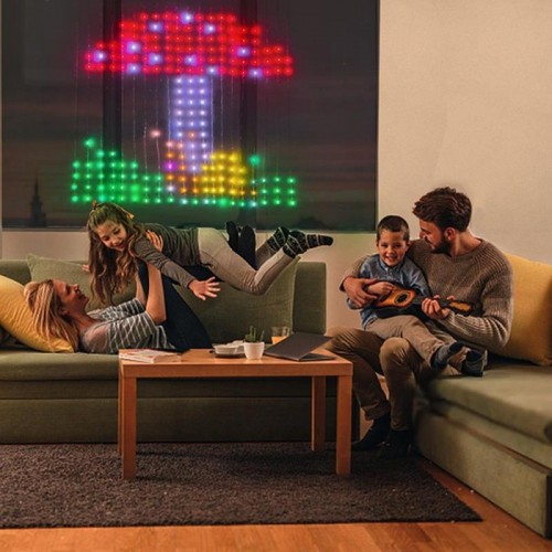 Смарт гірлянда штора від USB, 3x2м, 400 LED, з пультом, Різнокольорова Смарт гірлянда штора від USB, 3x2м, 400 LED, з пультом, Різнокольорова