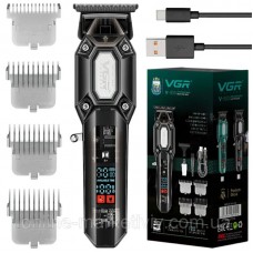 Машинка для стрижки VGR V900 акумуляторна з 4 насадками та USB