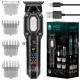 Акумуляторна машинка для стрижки волосся + 4 насадки, з USB, VGR V900, Чорний