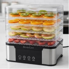 Сушарка для фруктів и овочів Silver Love RB-912 5 ярусів 1000Вт
