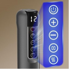 Аккумуляторный вакуумный массажер с подогревом + масло, 12 режимов, с USB, Серый