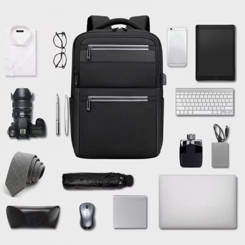Рюкзак для ноутбука с USB, 16, 42x28x16 см, BAG BG-40, Черный Рюкзак для ноутбука с USB, 16, 42x28x16 см, BAG BG-40, Черный