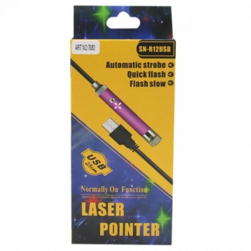 Лазерна вказівка від USB червоне світло Laser Pointer SN-R12 Лазерна вказівка від USB червоне світло Laser Pointer SN-R12