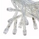 Гірлянда штора від мережі (2,5 х1, 5 м) 240 LED прозорий шнур Біла
