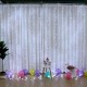 Гірлянда штора від мережі (2,5 х1, 5 м) 240 LED прозорий шнур Біла