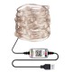 Розумна гірлянда 10м, USB, Bluetooth Xmas Lights 100LED RGB