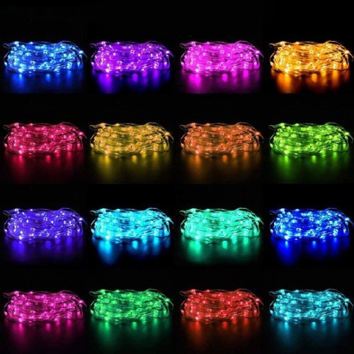 Розумна гірлянда 10м, USB, Bluetooth Xmas Lights 100LED RGB