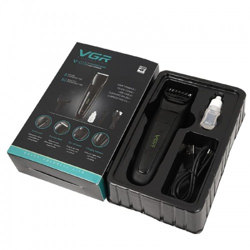 Машинка для стрижки волосся VGR V-015, з акумулятором та USB