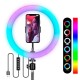 Кільцева лампа RGB 30 см, від USB, RD-12