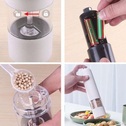 Електричний млин для спецій DISPENER, Білий