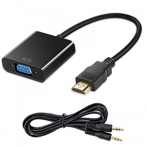 Конвертер HDMI на VGA + аудиовыход, Черный