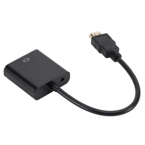 Конвертер HDMI на VGA + аудиовыход, Черный Конвертер HDMI на VGA + аудиовыход, Черный